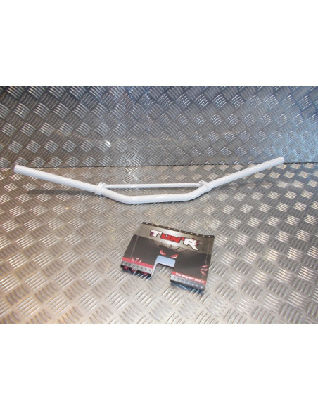 guidon turn blanc alu diam 22 mm l 810 mm x h 55 mm avec barre renfort universel