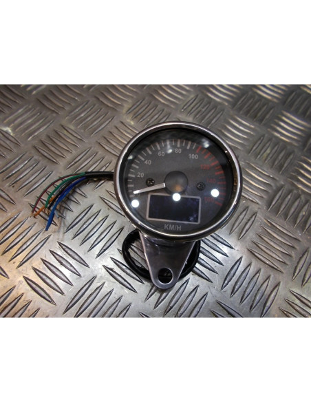 compteur vitesse mecanique chrome voyant bord universel adaptable moto scooter