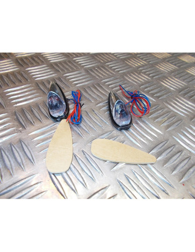 jeu clignotant goutte d eau chrome a coller moto scooter quad