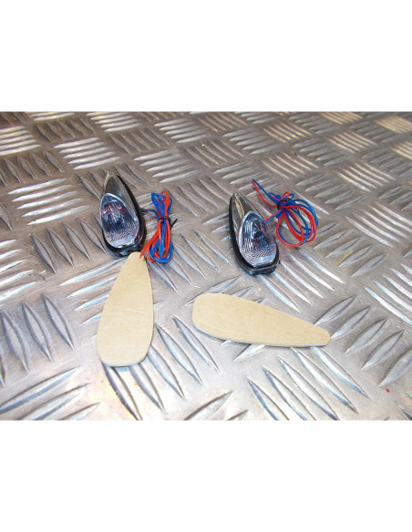 jeu clignotant goutte d eau chrome a coller moto scooter quad