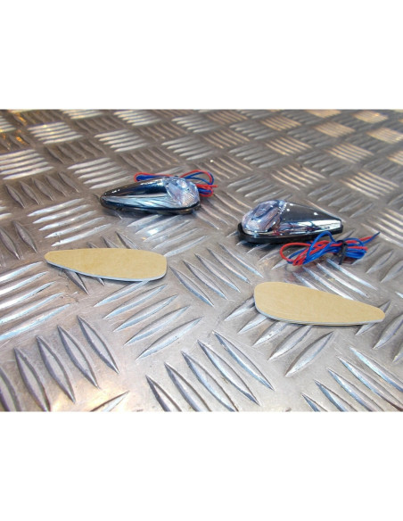 jeu clignotant goutte d eau chrome a coller moto scooter quad