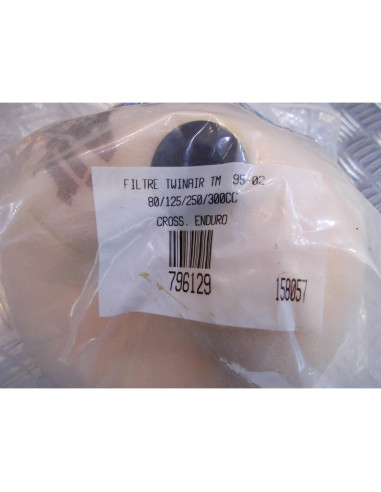 filtre a air mousse twinair 796129 moto cross tm 80 125 250 300 1995 - 02