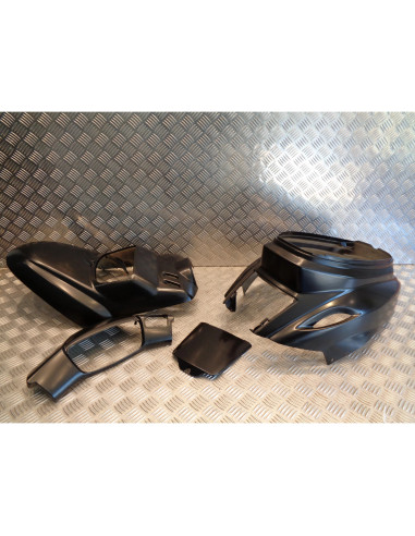 kit carrosserie cache 4 carenage noir mat scooter mbk 50 booster bws apres 2004
