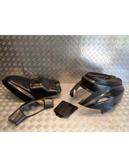 kit carrosserie cache 4 carenage noir mat scooter mbk 50 booster bws apres 2004