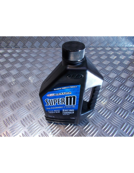huile maxima super m moto scooter 2 temps racing formula 1 litre synthetique hig