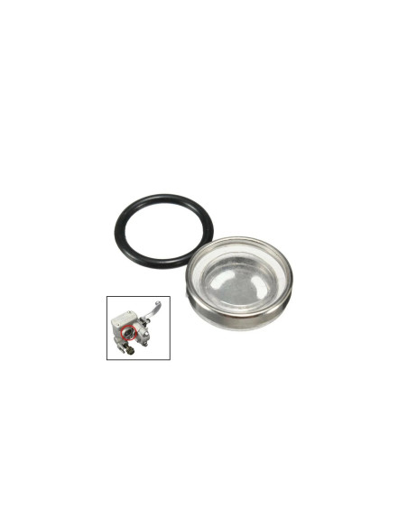 bulle vitre verre liquide niveau bocal maitre cylindre frein diam 18 mm scooter