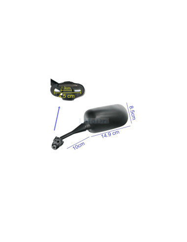 paire retroviseur universel adaptable moto sportive scooter honda cbr kawasaki z