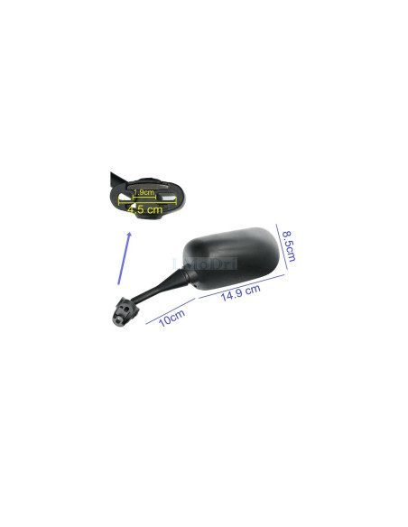 paire retroviseur universel adaptable moto sportive scooter honda cbr kawasaki z