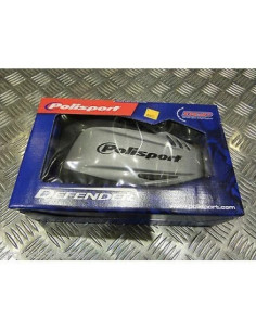 jeu protege main noir gris polisport defender pour moto cross enduro supermotard