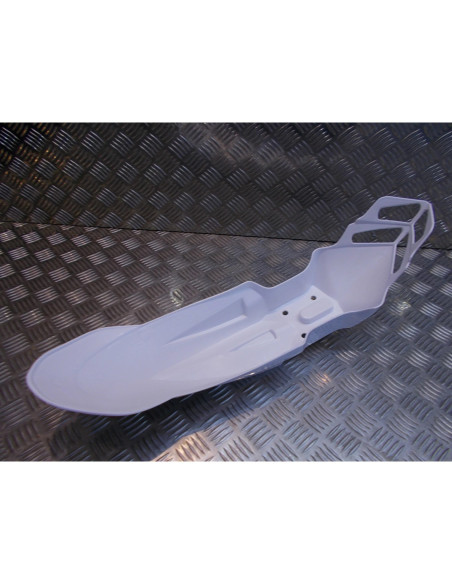 garde boue avant blanc universel adaptable moto supermotard enduro mecaboite am6