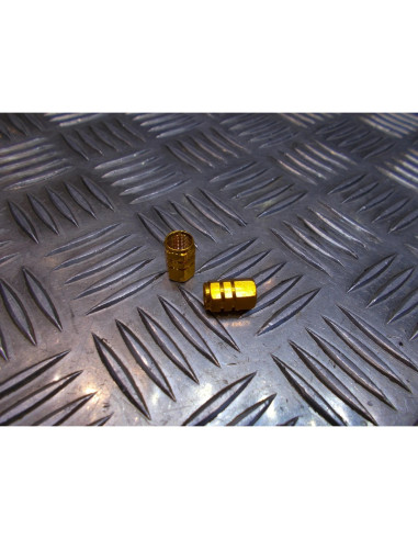 jeu de 2 x embout de valve bouchon jaune scooter moto quad ...