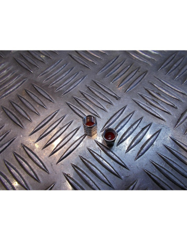 jeu de 2 x embout de valve bouchon chrome scooter moto quad ...