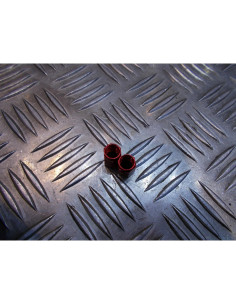 jeu de 2 x embout de valve bouchon rouge scooter moto quad ... 2