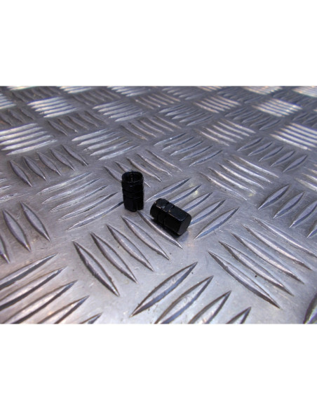jeu de 2 x embout de valve bouchon noir scooter moto quad ...