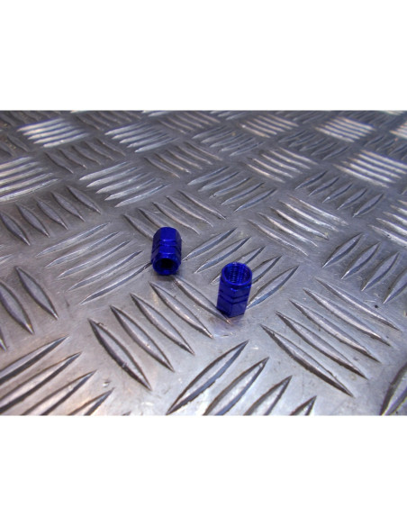 jeu de 2 x embout de valve bouchon bleu scooter moto quad ...