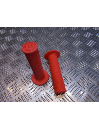 jeu poignee caoutchouc guidon 22 mm progrip rose moto scooter quad cross ... rev