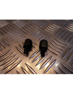 jeu 2 x embout rétroviseur adaptable visse boulon a visser sens horaire de 10 mm