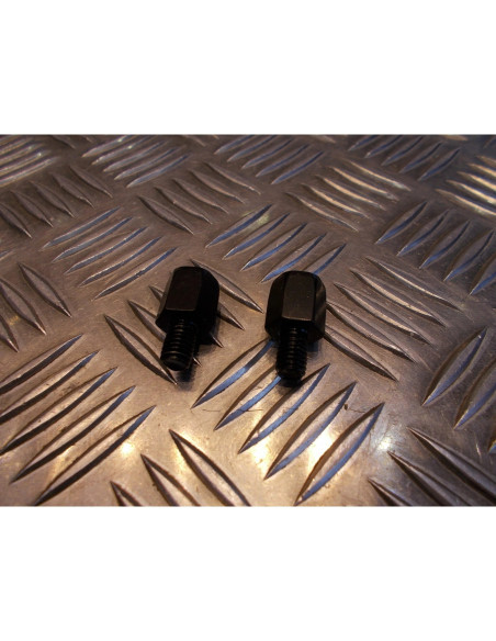 jeu 2 x embout rétroviseur adaptable visse boulon a visser sens horaire de 10 mm