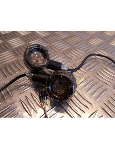 jeu 2 x clignotant 13 led universel adaptable moto scooter quad ....