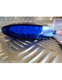 feu arriere universel oval bleu eclairage rouge 15 leds pour scooter moto quad 2