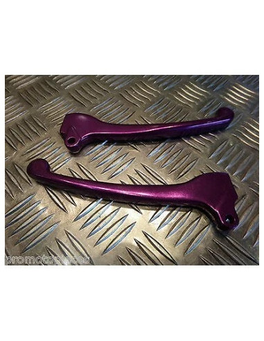 paire jeu de levier de frein violet pour scooter piaggio 50 80 125 typhoon