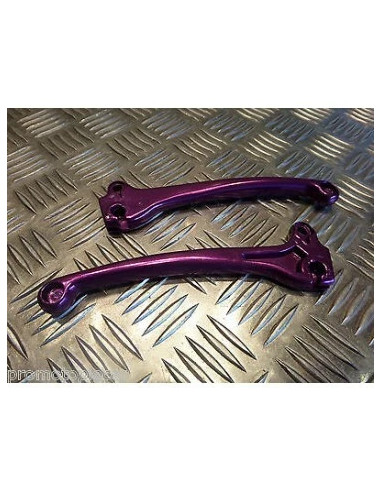paire jeu de levier de frein violet pour scooter piaggio 50 80 125 typhoon