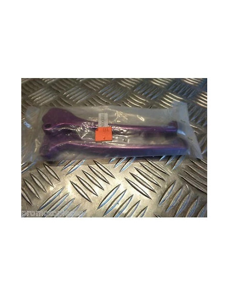 paire jeu de levier de frein violet pour scooter piaggio 50 80 125 typhoon