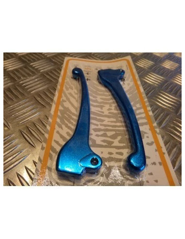 jeu de levier de frein bleu pour scooter piaggio 50 typhoon nrg ...