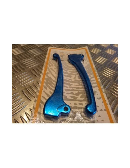 jeu de levier de frein bleu pour scooter piaggio 50 typhoon nrg ...