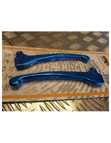 jeu de levier de frein bleu pour scooter piaggio 50 typhoon nrg ...