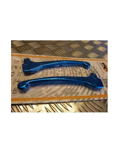 jeu de levier de frein bleu pour scooter piaggio 50 typhoon nrg ...