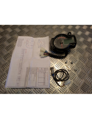 compteur vitesse compte tours tableau bord numerique universel adaptable moto sc