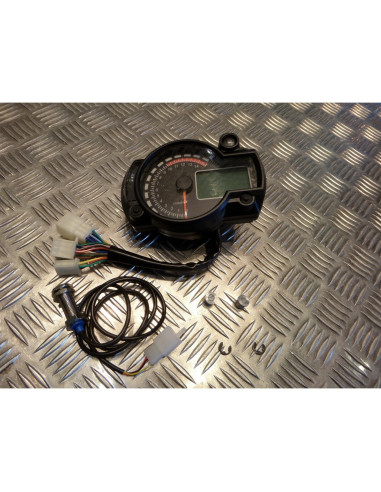 compteur vitesse compte tours tableau bord numerique universel adaptable moto sc