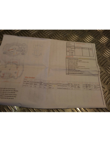 compteur vitesse compte tours tableau bord numerique universel adaptable moto sc