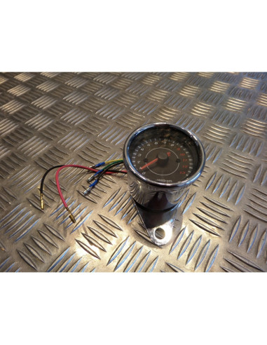 compteur compte tours electrique universel adaptable scooter moto quad chrome