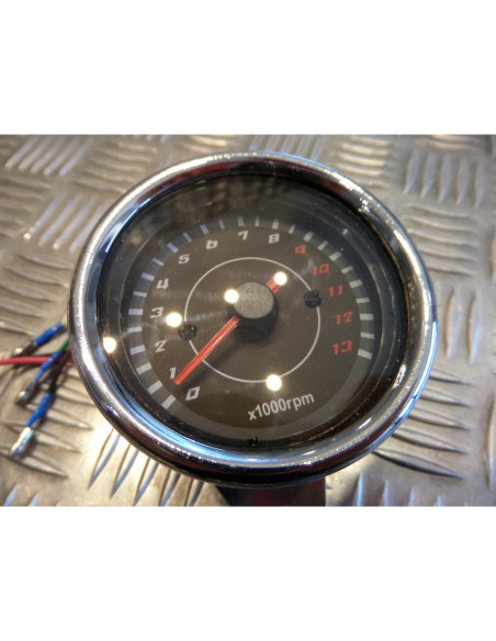 compteur compte tours electrique universel adaptable scooter moto quad chrome