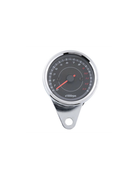 compteur compte tours electrique universel adaptable scooter moto quad chrome