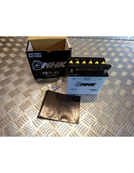 batterie nhk yb7l-b2 12v - 8ah moto scooter