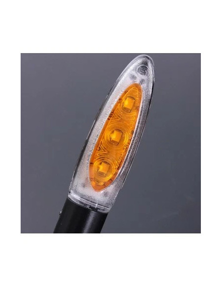 jeu de 2 clignotant led univesel adaptable scooter moto 2 roues quad