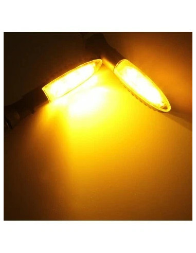 jeu de 2 clignotant led univesel adaptable scooter moto 2 roues quad