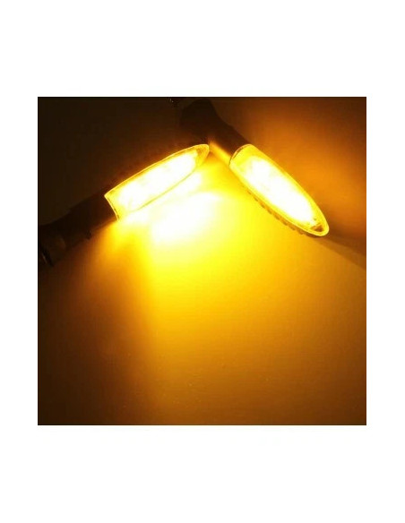 jeu de 2 clignotant led univesel adaptable scooter moto 2 roues quad