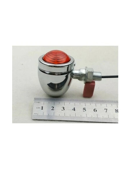 2 x clignotant chrome universel moto style chopper bobber cafe racer