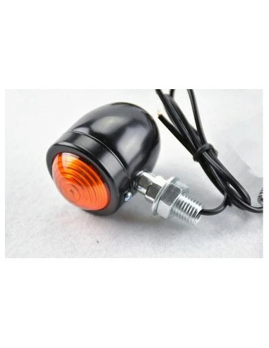 2 x clignotant chrome universel moto style chopper bobber cafe racer