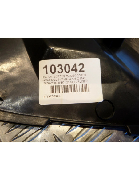 cache carter capot moteur droit scooter yamaha 125 x-max xmax skycruiser