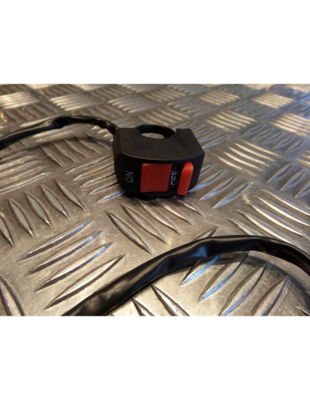 coupe circuit universel on / off guidon commodo bouton masse moto scooter quad b