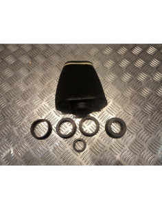filtre air cornet mousse big pyramide replay noir + 5 adaptateurs carburateur sc