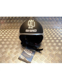 casque jet shiro sh 482 sh-482 glory noir mat taille xs moto scooter quad