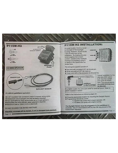 pathblazer p115w- h3 head light modulator kisan eclairage visible par les autres