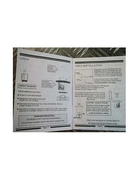 kit tailblazer 10w-d ampoule eclairage feu arriere stromboscope desceleration mo