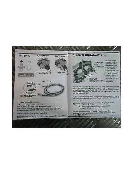 kit pathblazer p115w dual h4 and h7 kisan eclairage puissant pour être vu moto s